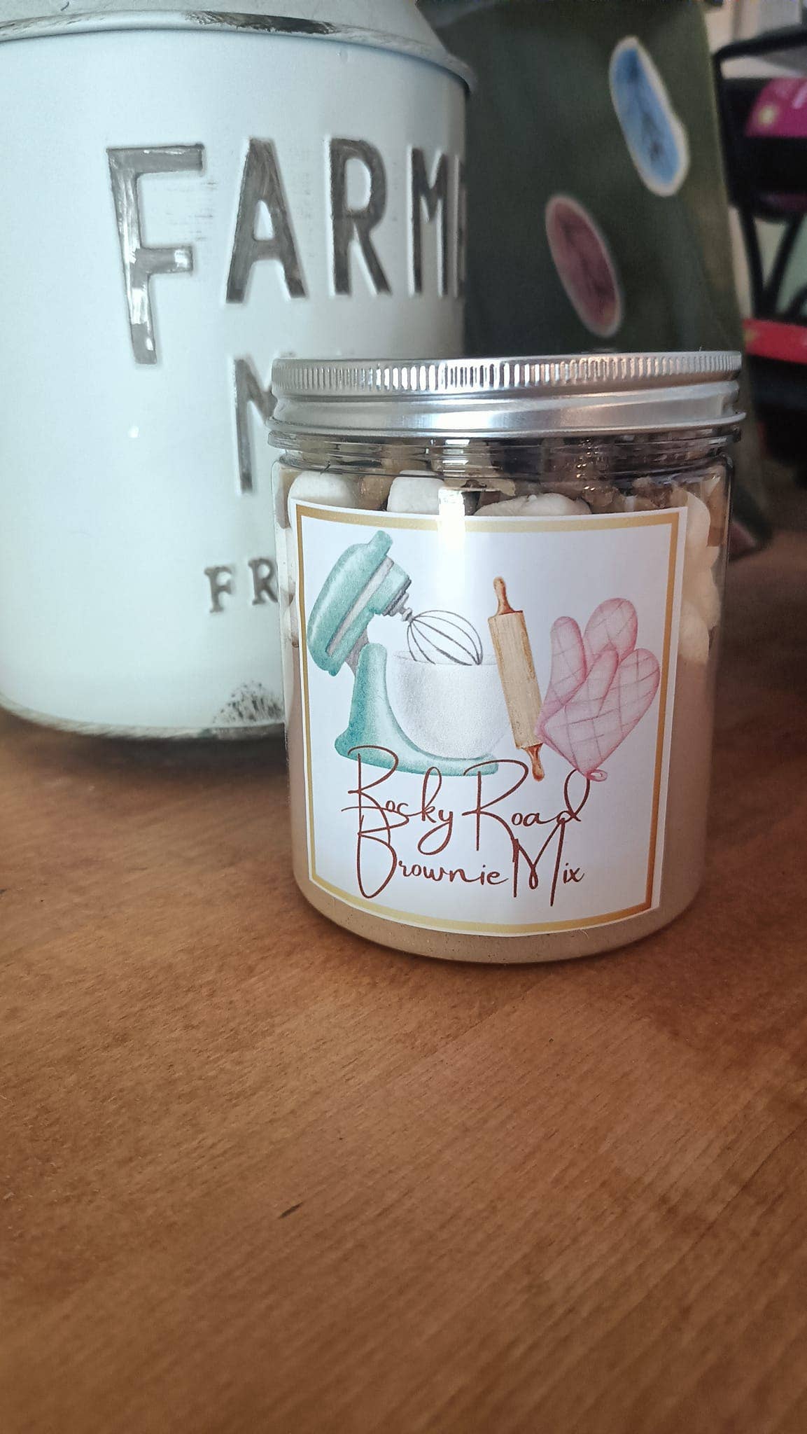Rocky Road DIY Brownie Mix in a Jar