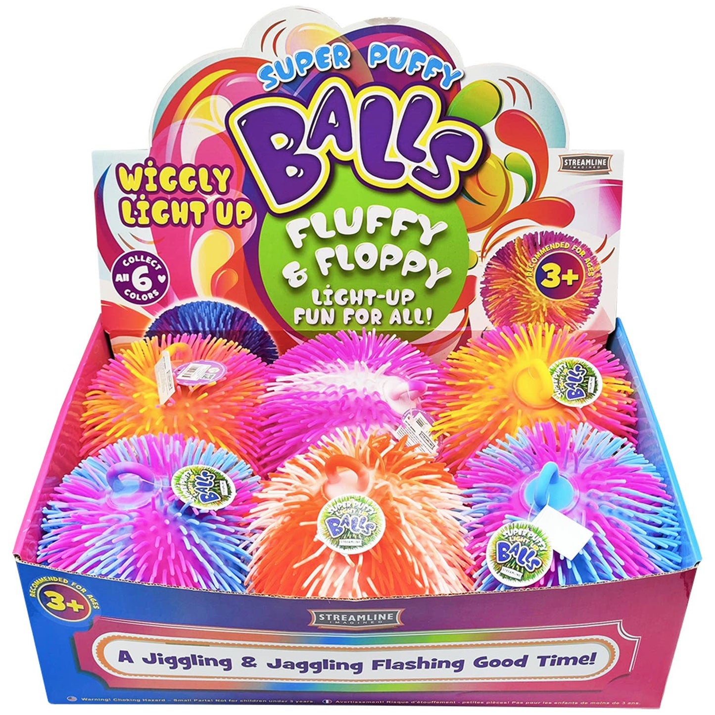 Super Puffer Wiggly Light Up Balls