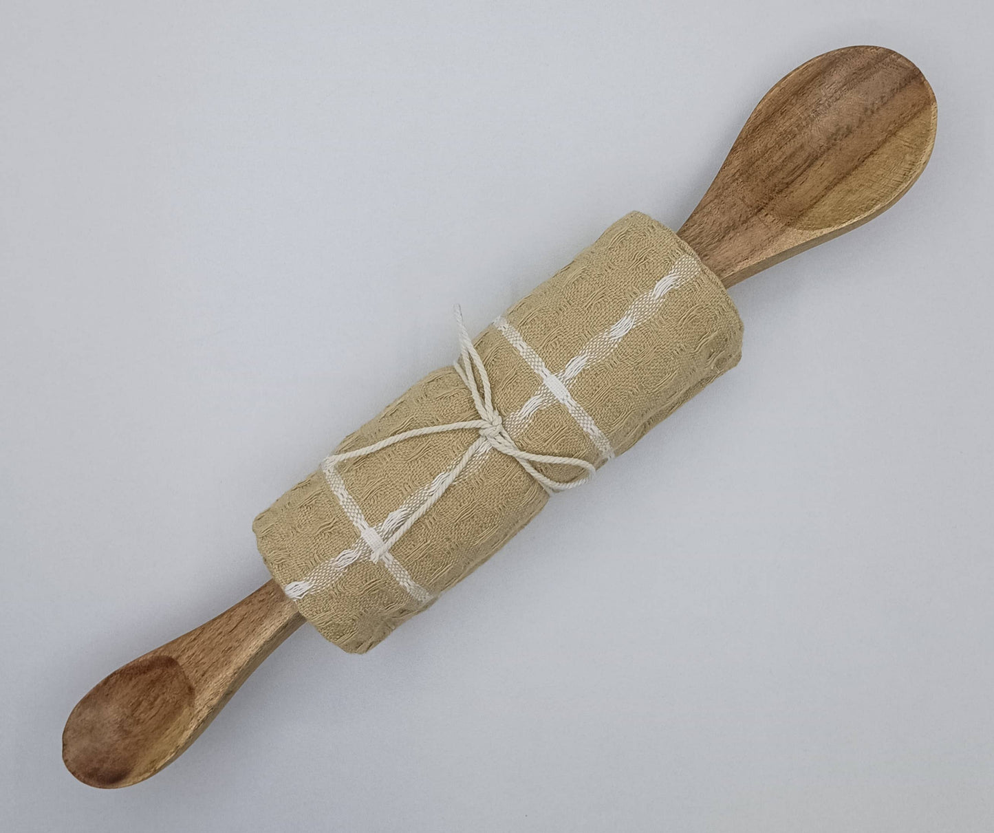 Waffle towel with Double side Spoon