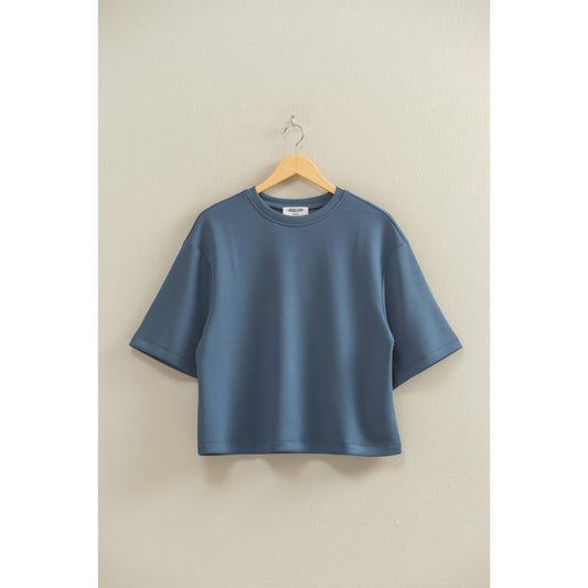 Scuba Drop Shoulder Everyday Basic Top