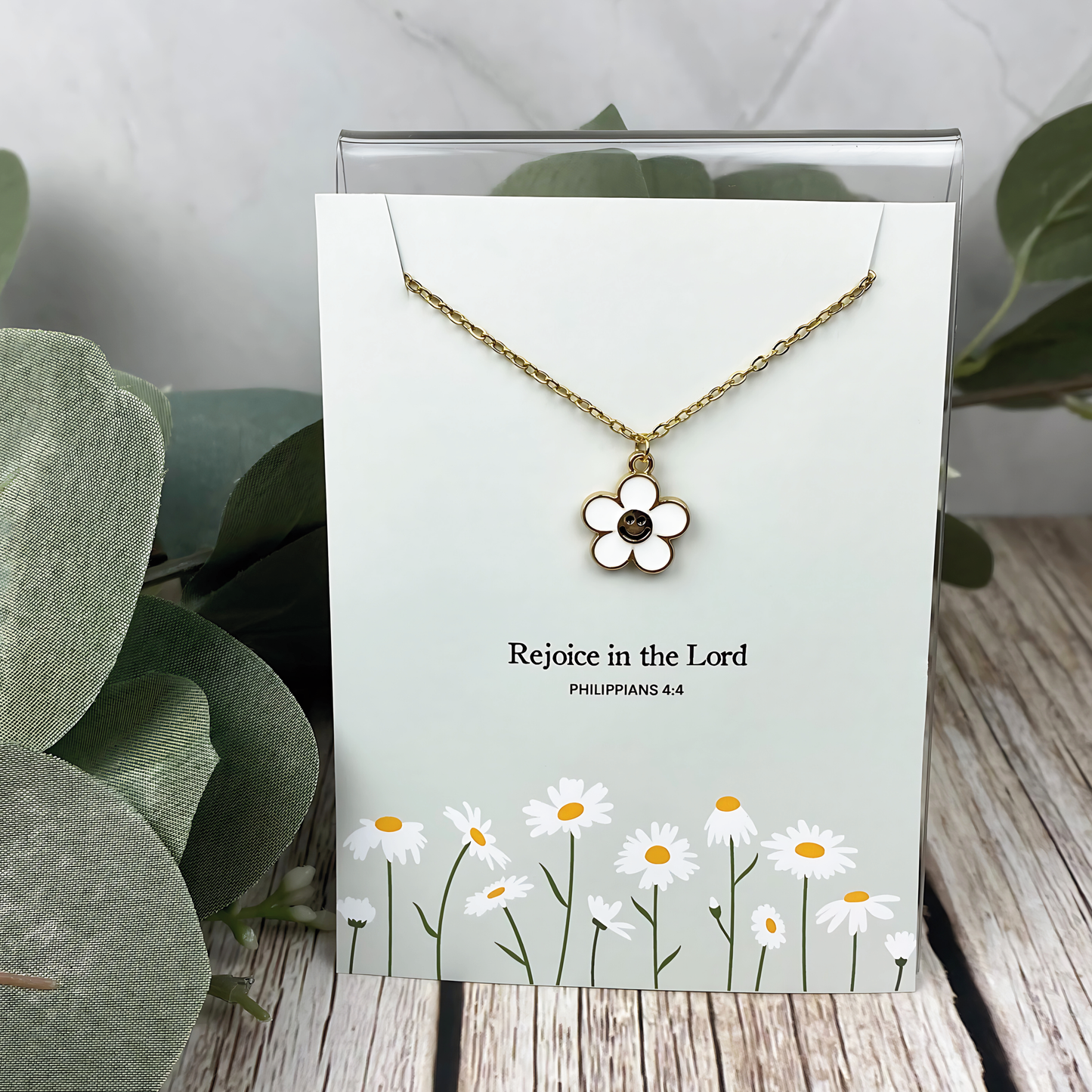 Rejoice in the Lord Charm Necklace | Christian Jewelry