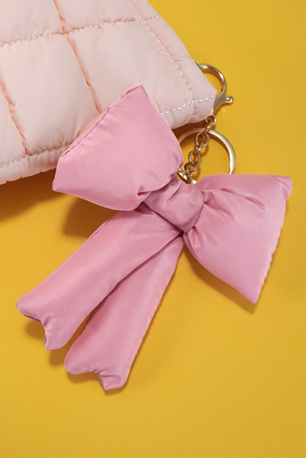 Cute Pink Bow Knot Valentine Gift Keychain