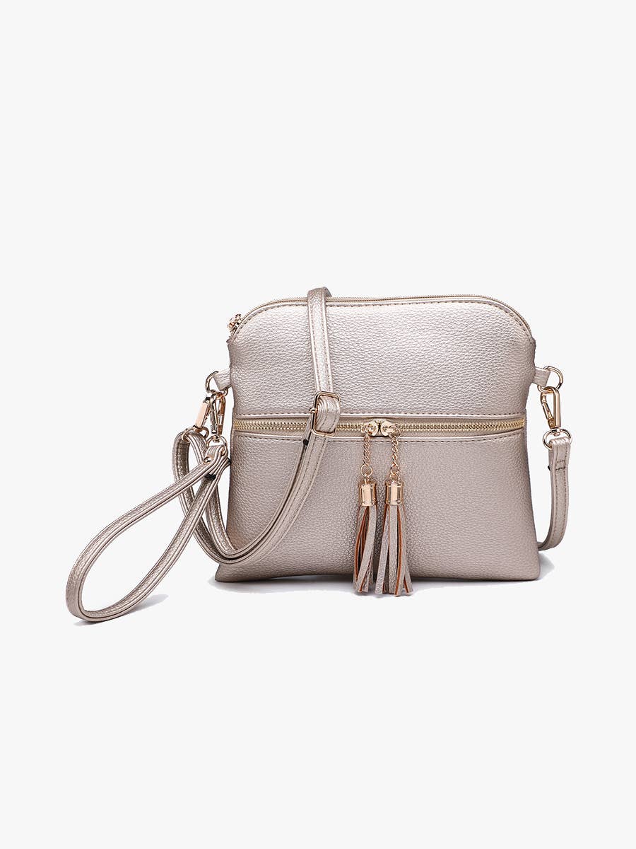 Tara Double Zip Crossbody Bag/Wristlet
