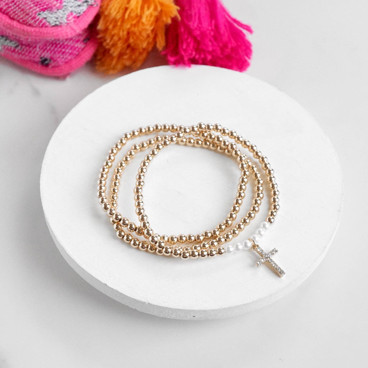 Cross charm Bracelet Set 1278