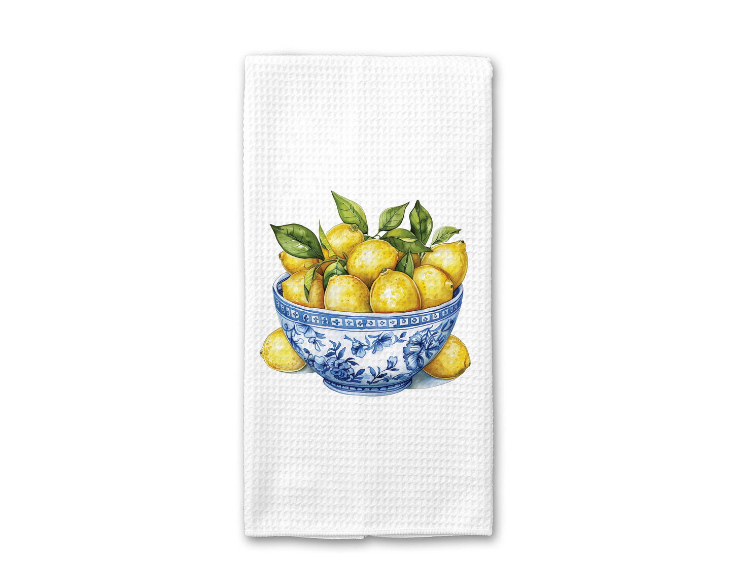 Chinoiserie Lemon Bowl Tea Towel
