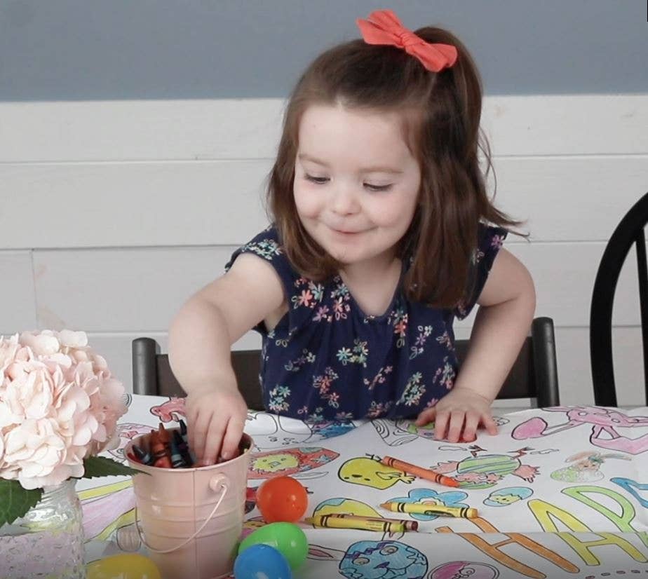 Religious Easter Coloring Tablecloth