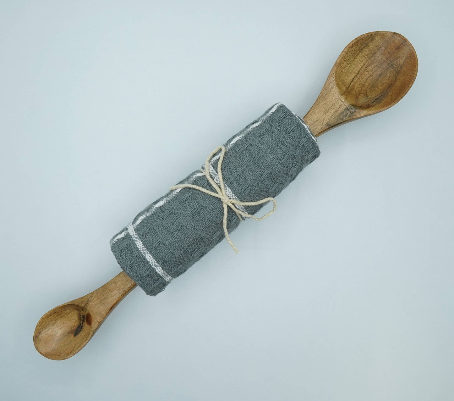 Waffle towel with Double side Spoon
