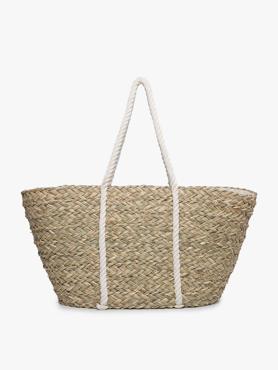 Tinsley Seagrass Tote w/ Rope Handles