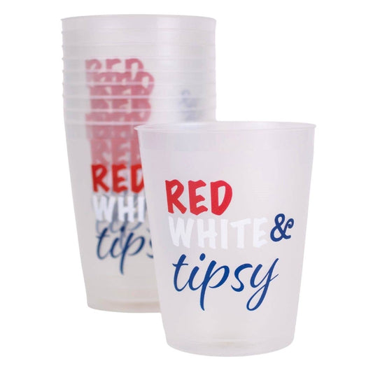 Red White & Tipsy Party Cups