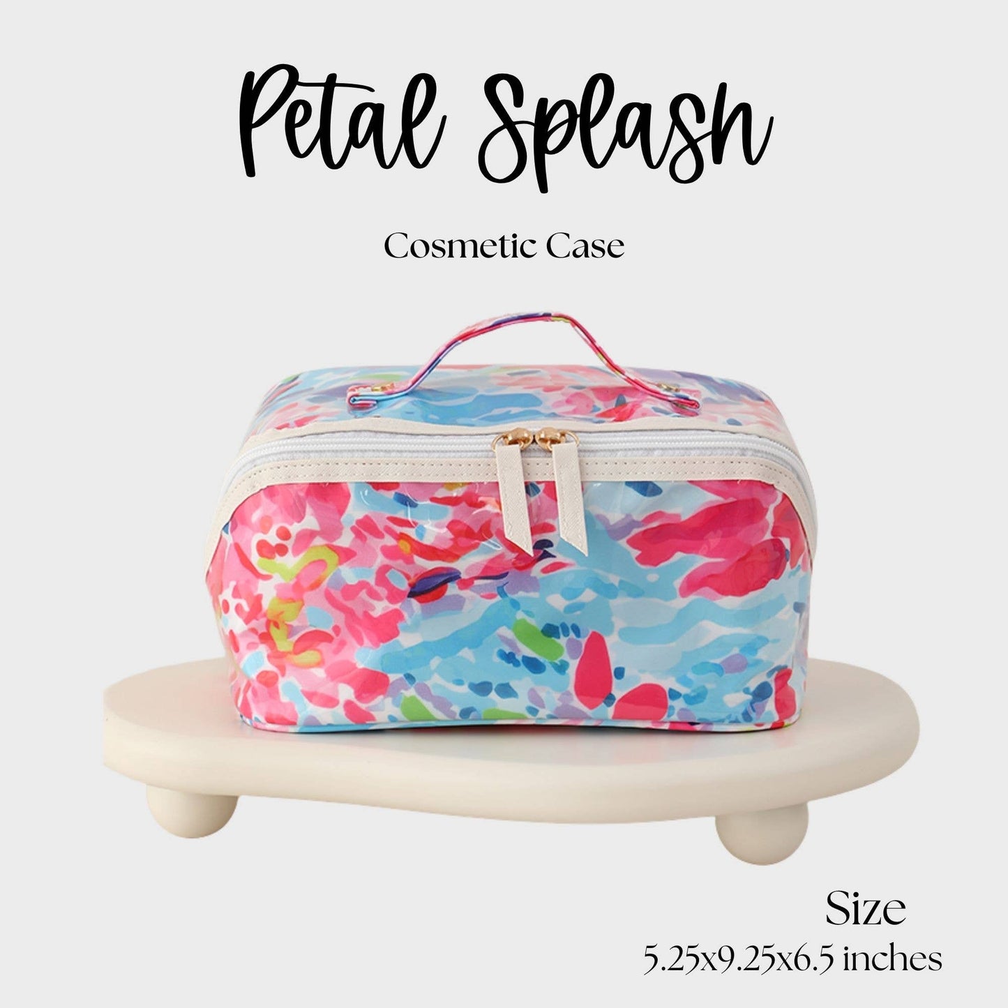 Petal Splash Waterproof Cosmetic Make Up Bag