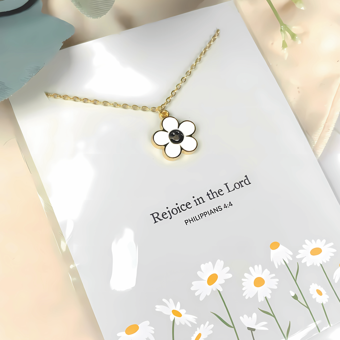 Rejoice in the Lord Charm Necklace | Christian Jewelry