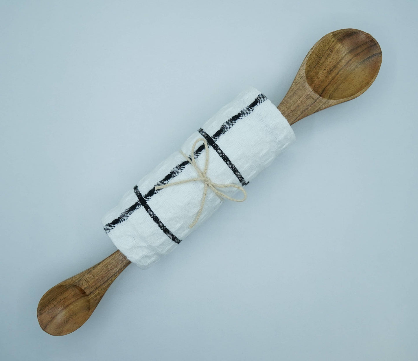 Waffle towel with Double side Spoon