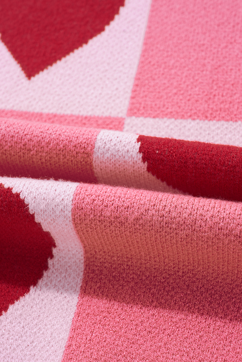 Heart Checkered Valentine Sweater