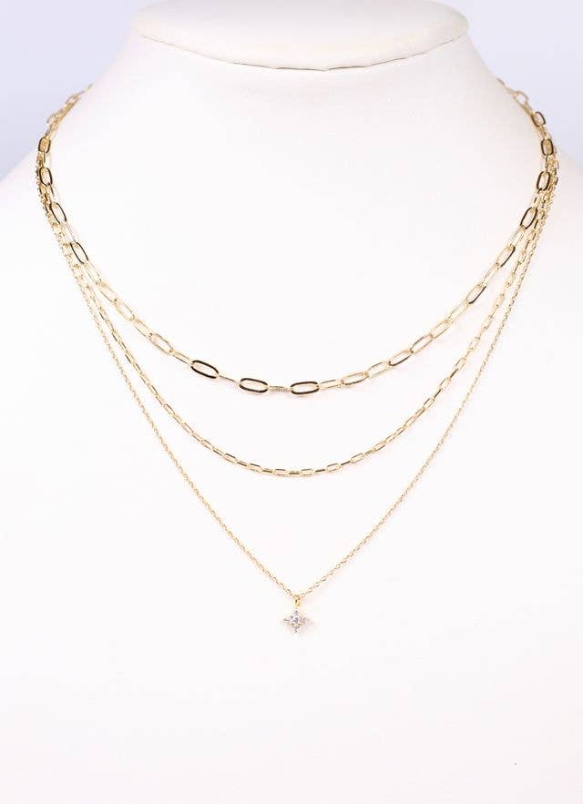 Gabel Layered Necklace GOLD