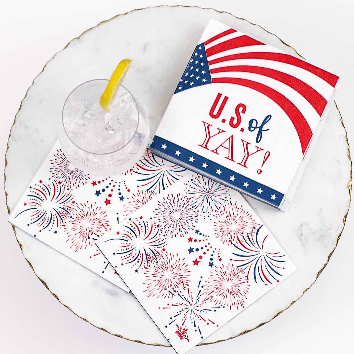 US of Yay-Cocktail Napkins