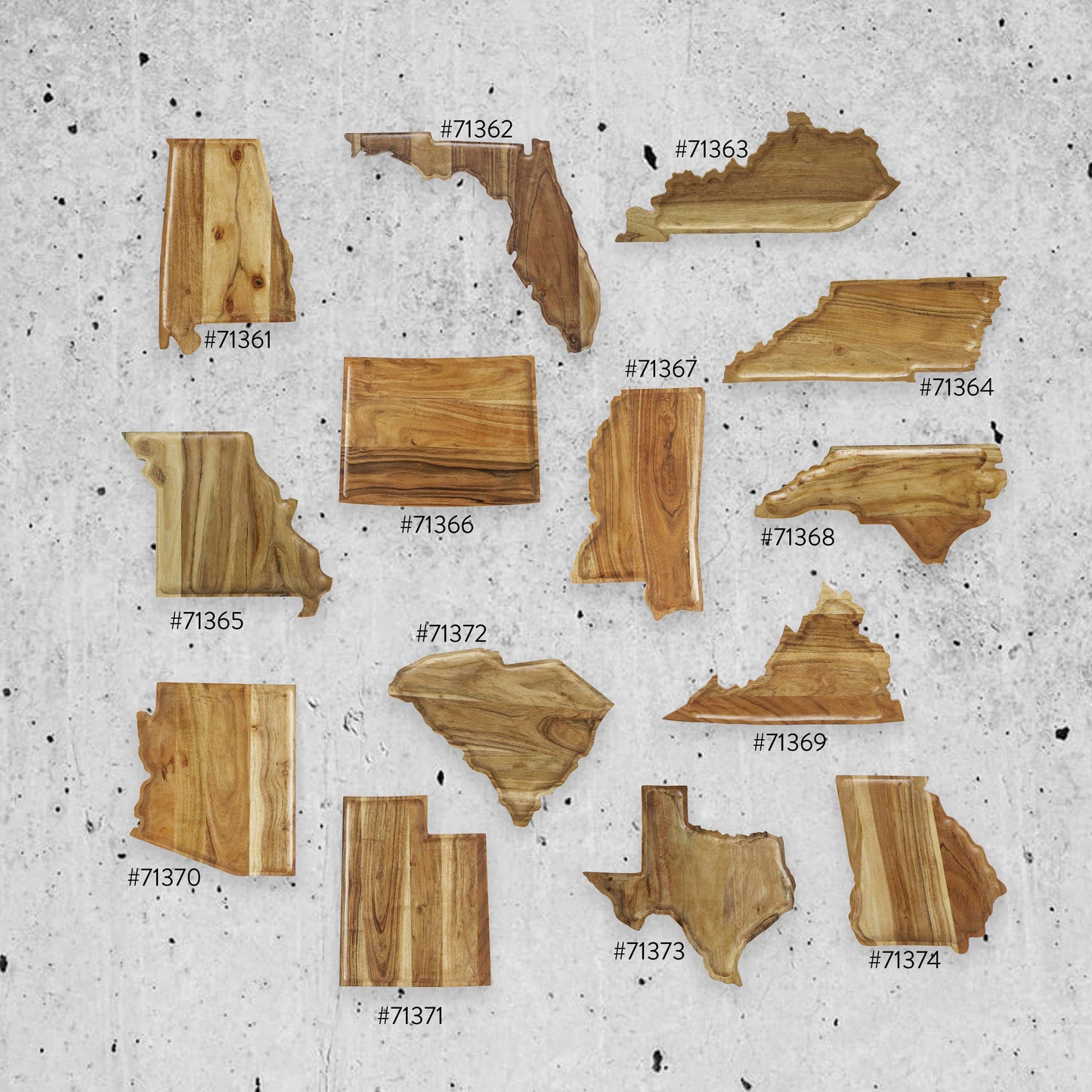 ALABAMA Wood Cutting Board