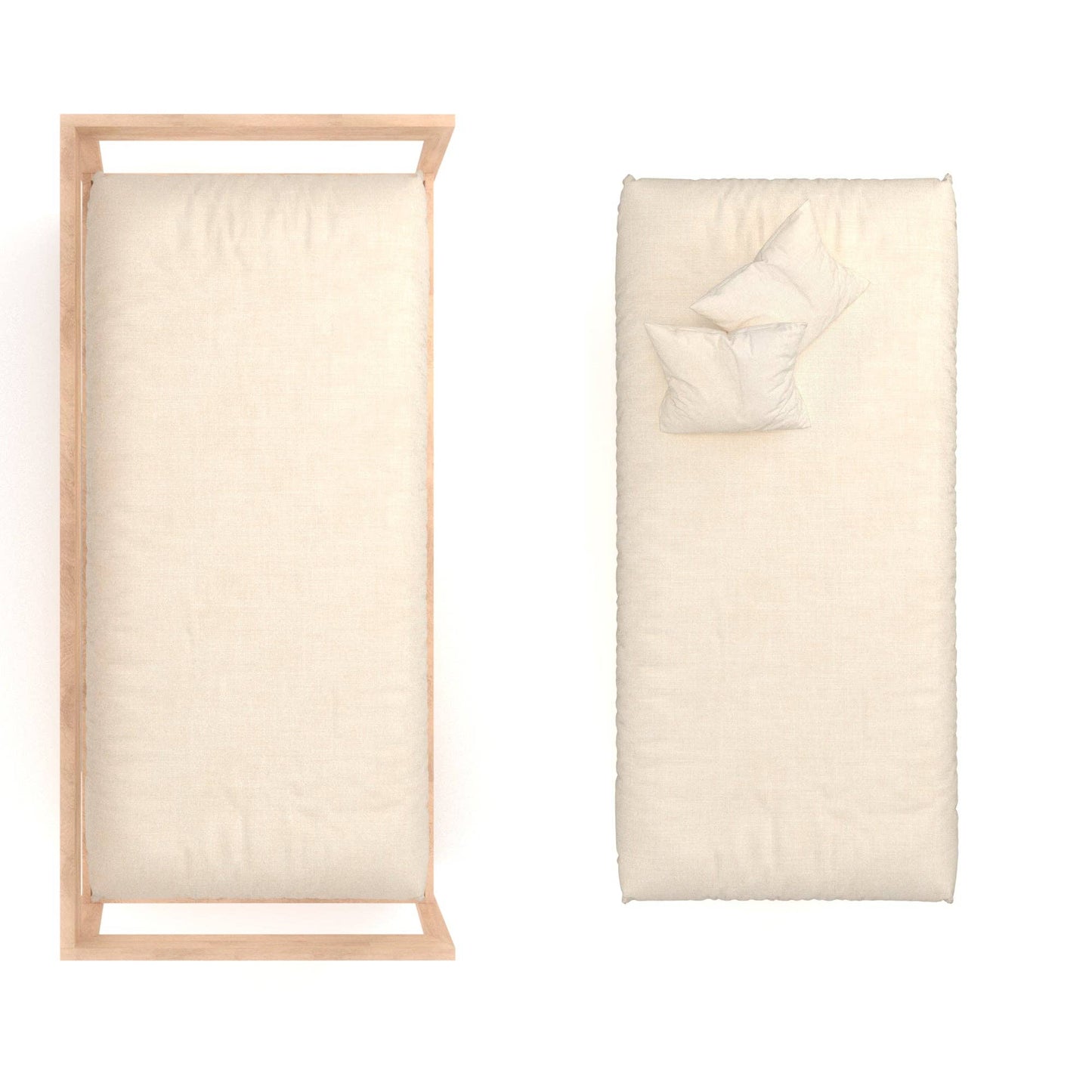 Muslin Crib Sheets for Boys and Girls, 28"x 52" + 9"