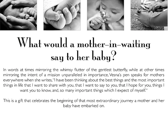 NOTES TO MY BABY Hardcover Book