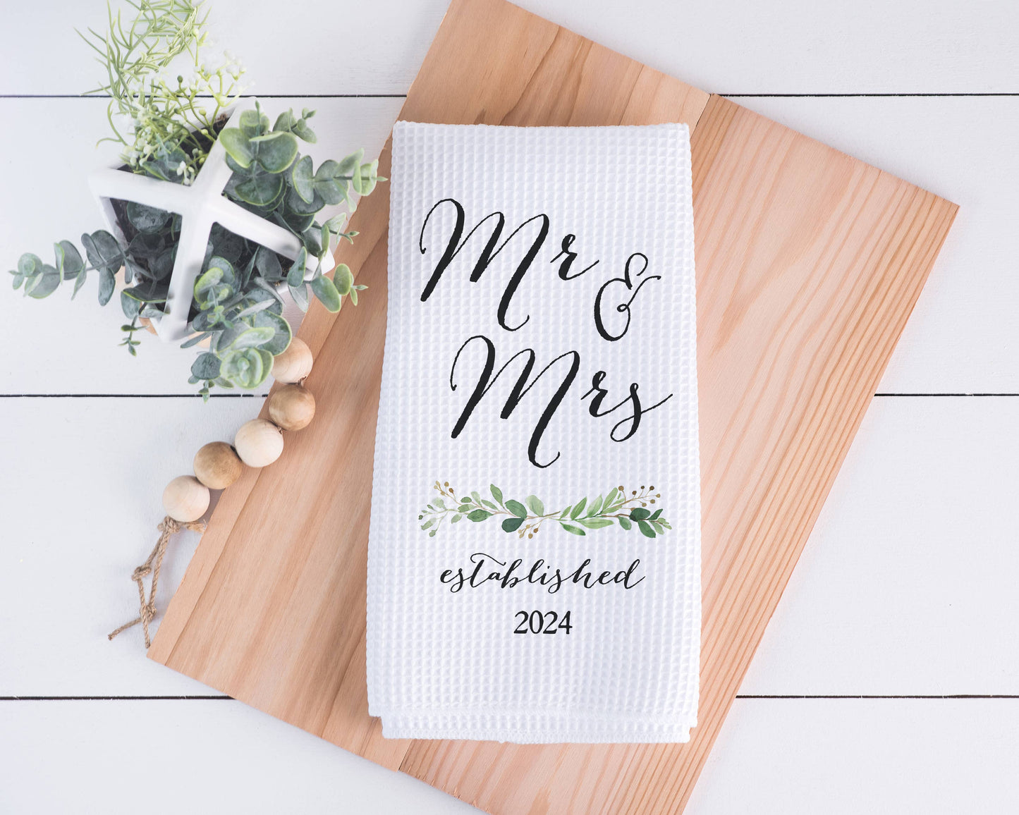 Mr. & Mrs. Kitchen Tea Towel