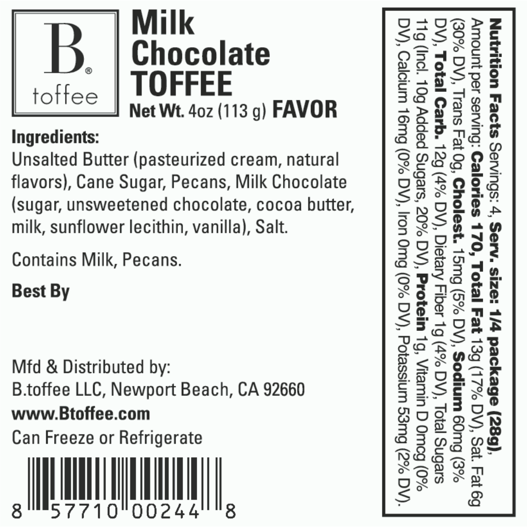 Mother's Day Custom 4oz Toffee Boxes