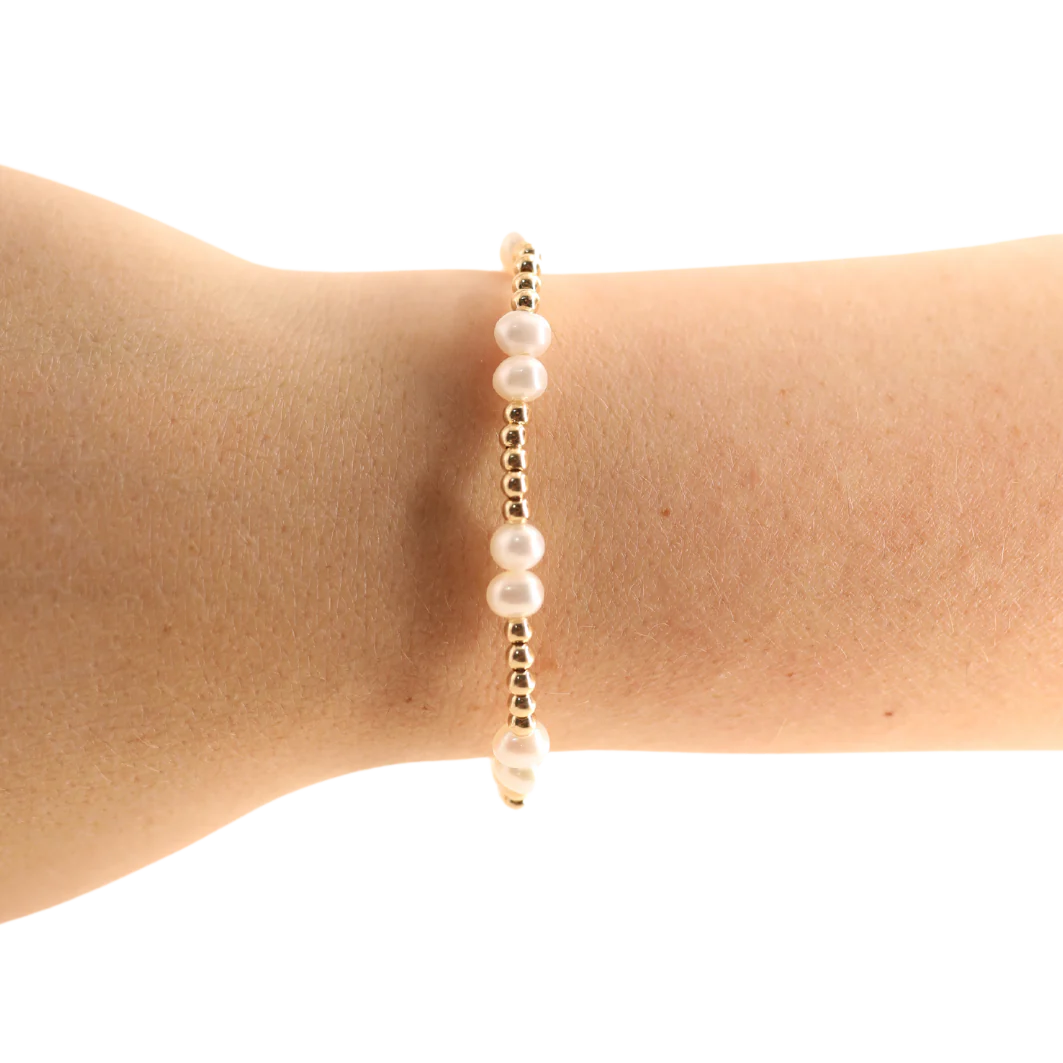 Beaded Blondes Coastal Pearl Bracelet