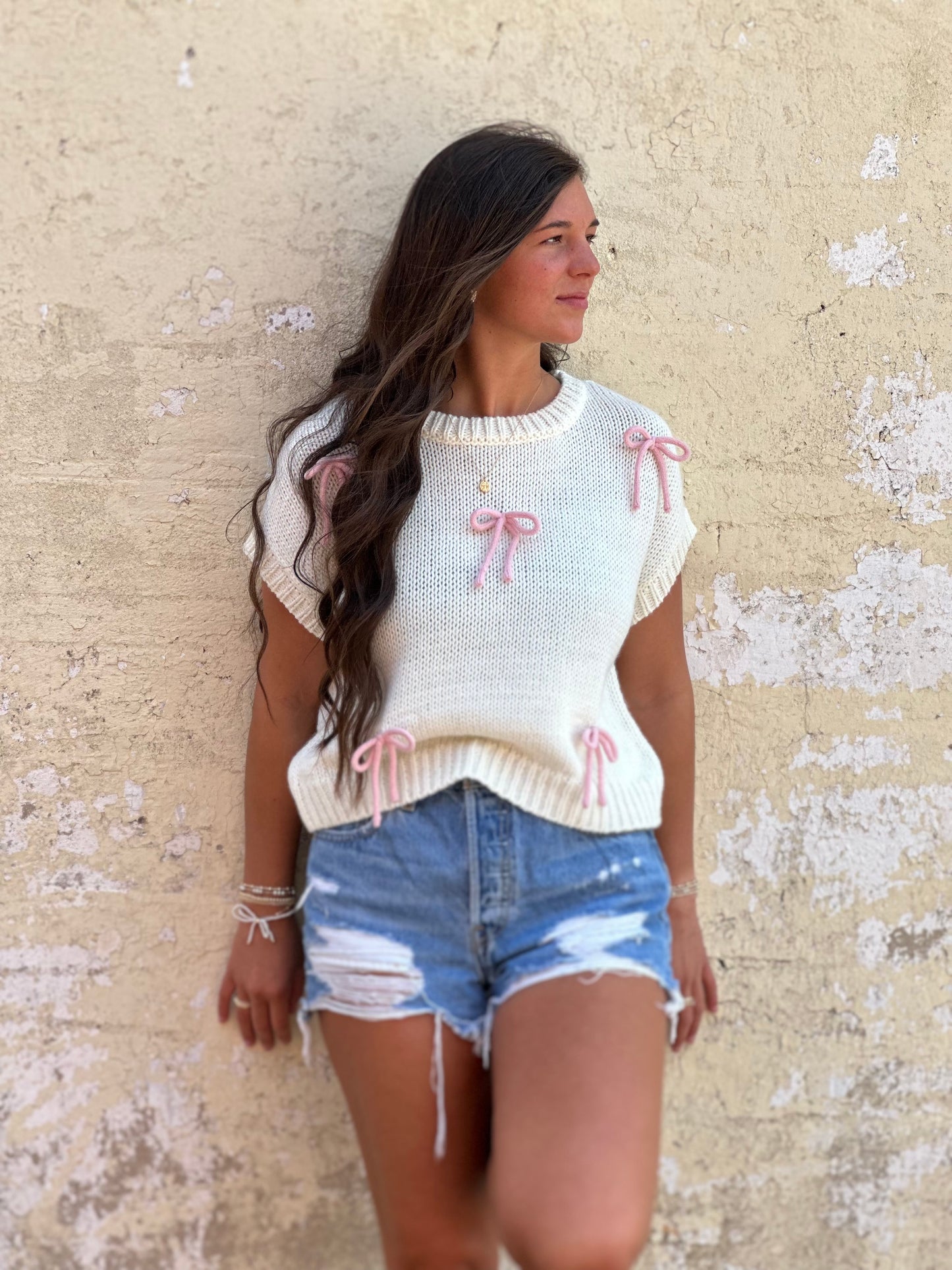 Bow detail "Kylee" top