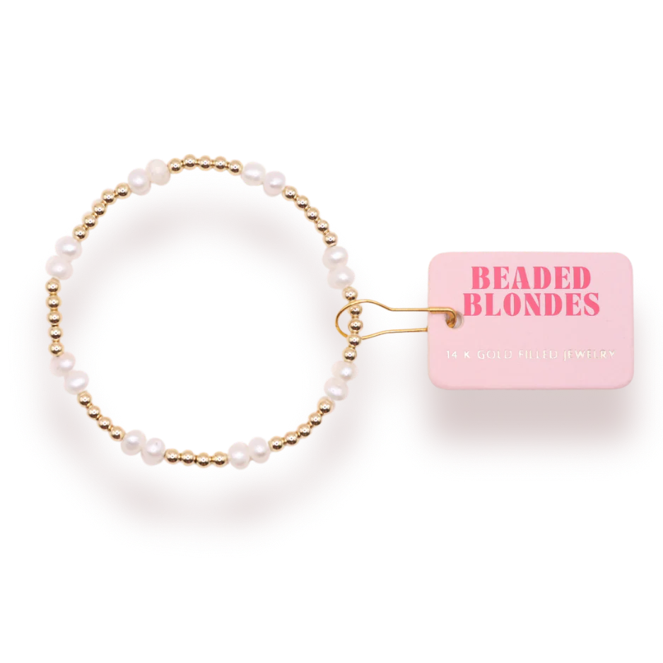 Beaded Blondes Coastal Pearl Bracelet