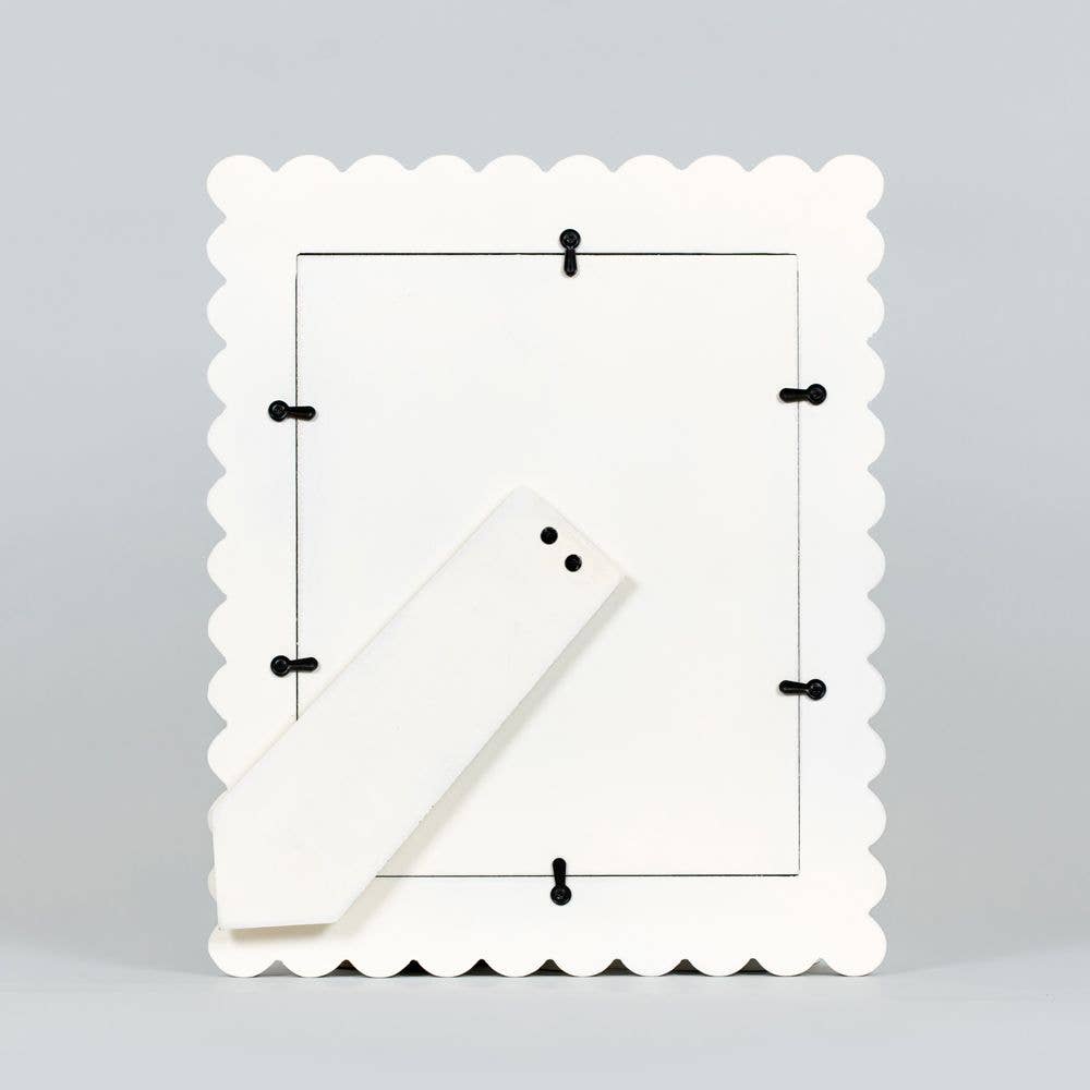 11x13x1 wood scallop photo frame 8x10