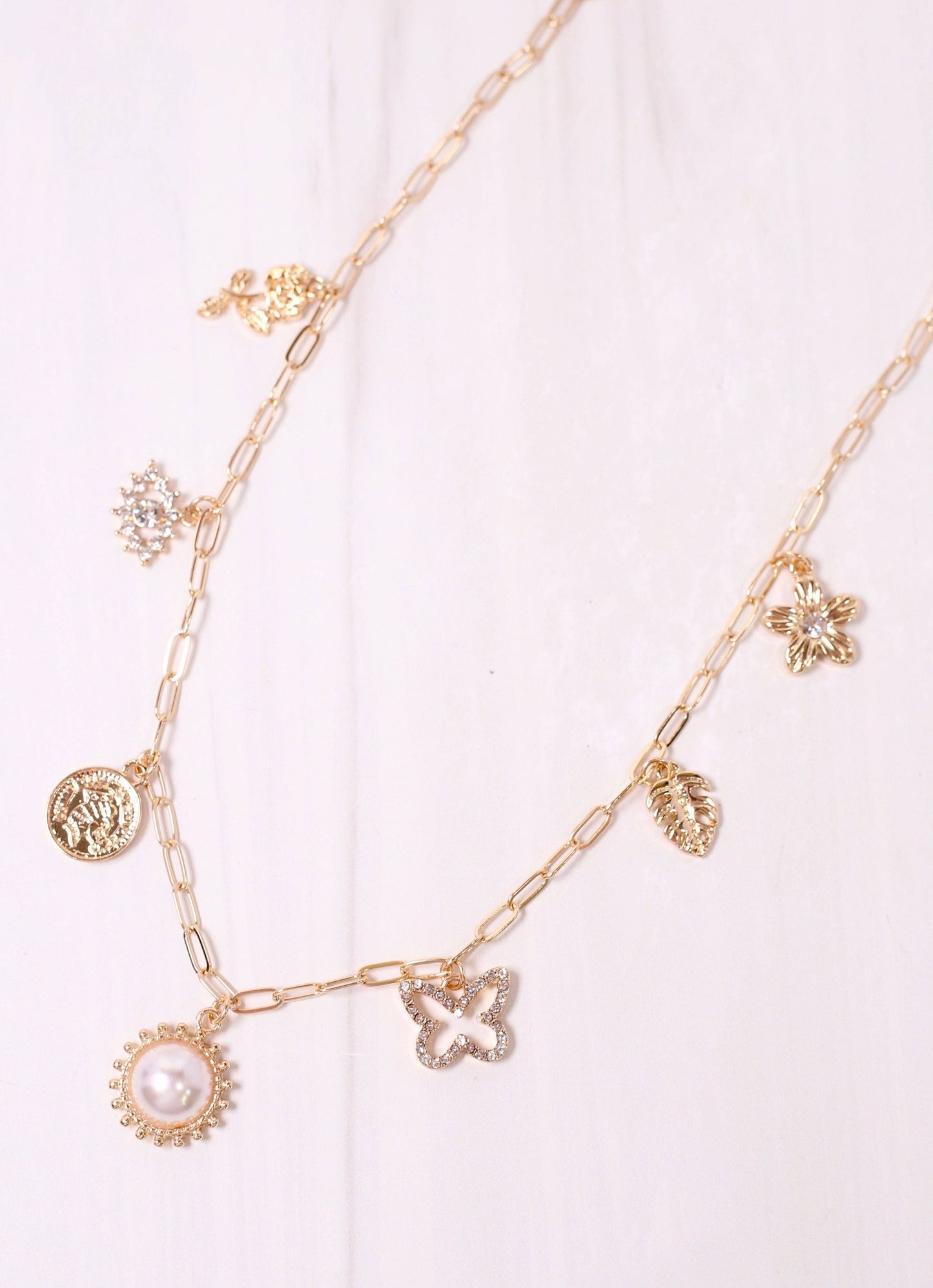 Kinney Charm Necklace GOLD