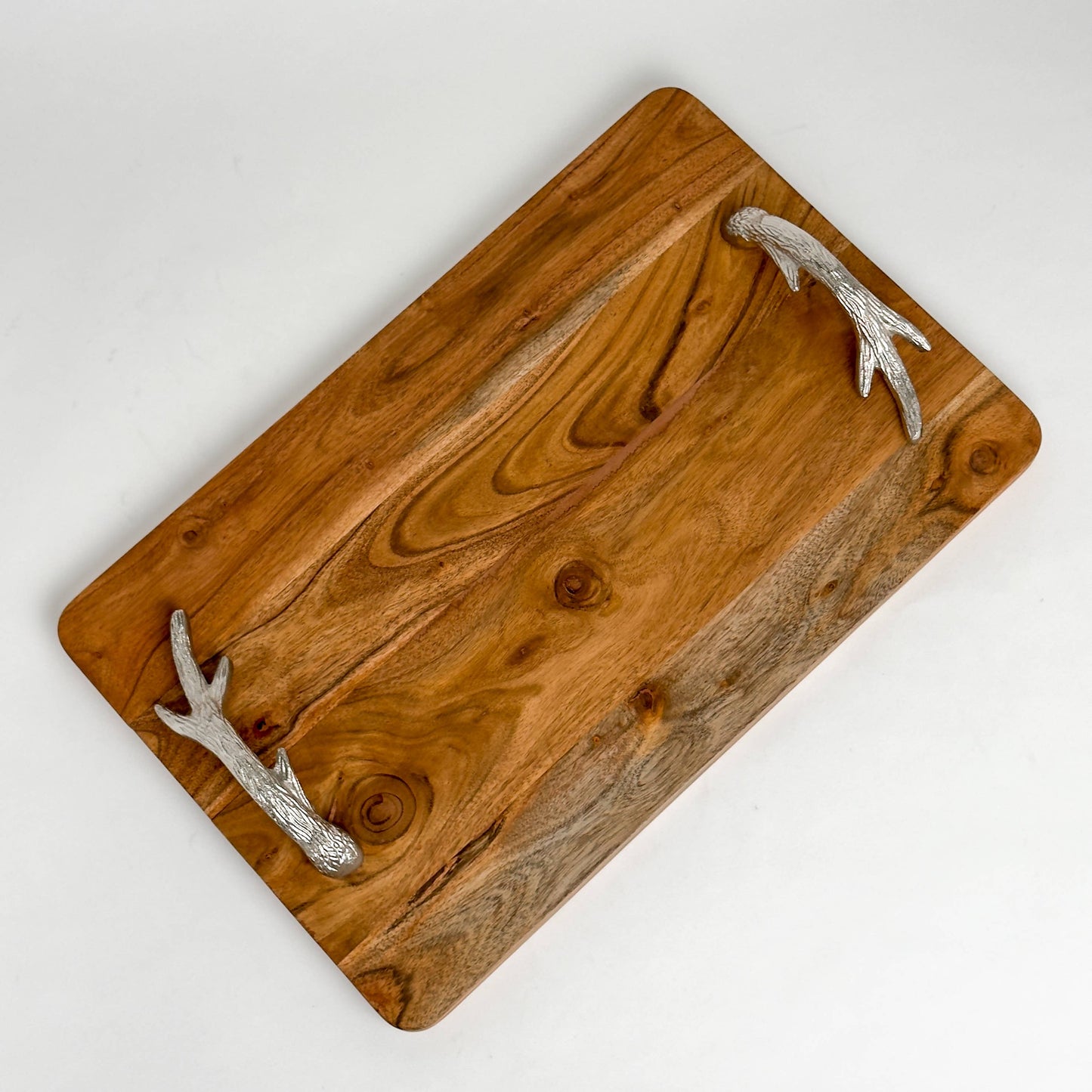 Antler Wood Rectangular Tray