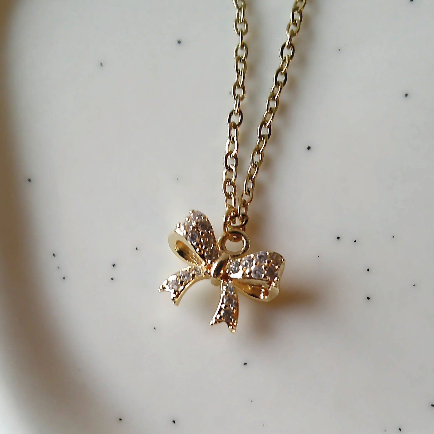 Proverbs 31 Bow Charm Necklace | Christian Jewelry