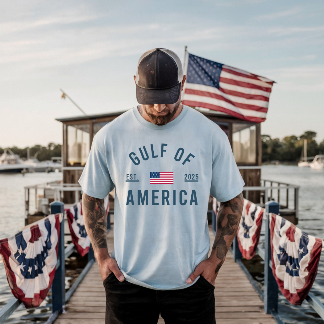 Gulf Of America USA Adult Tee