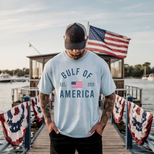 Gulf Of America USA Adult Tee