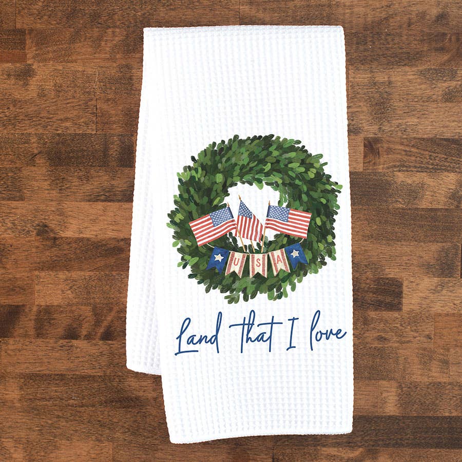 Land That I Love Kitchen Tea Towel