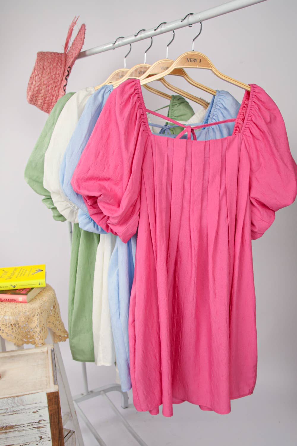 "Ella Grace" Puff Sleeve Dress
