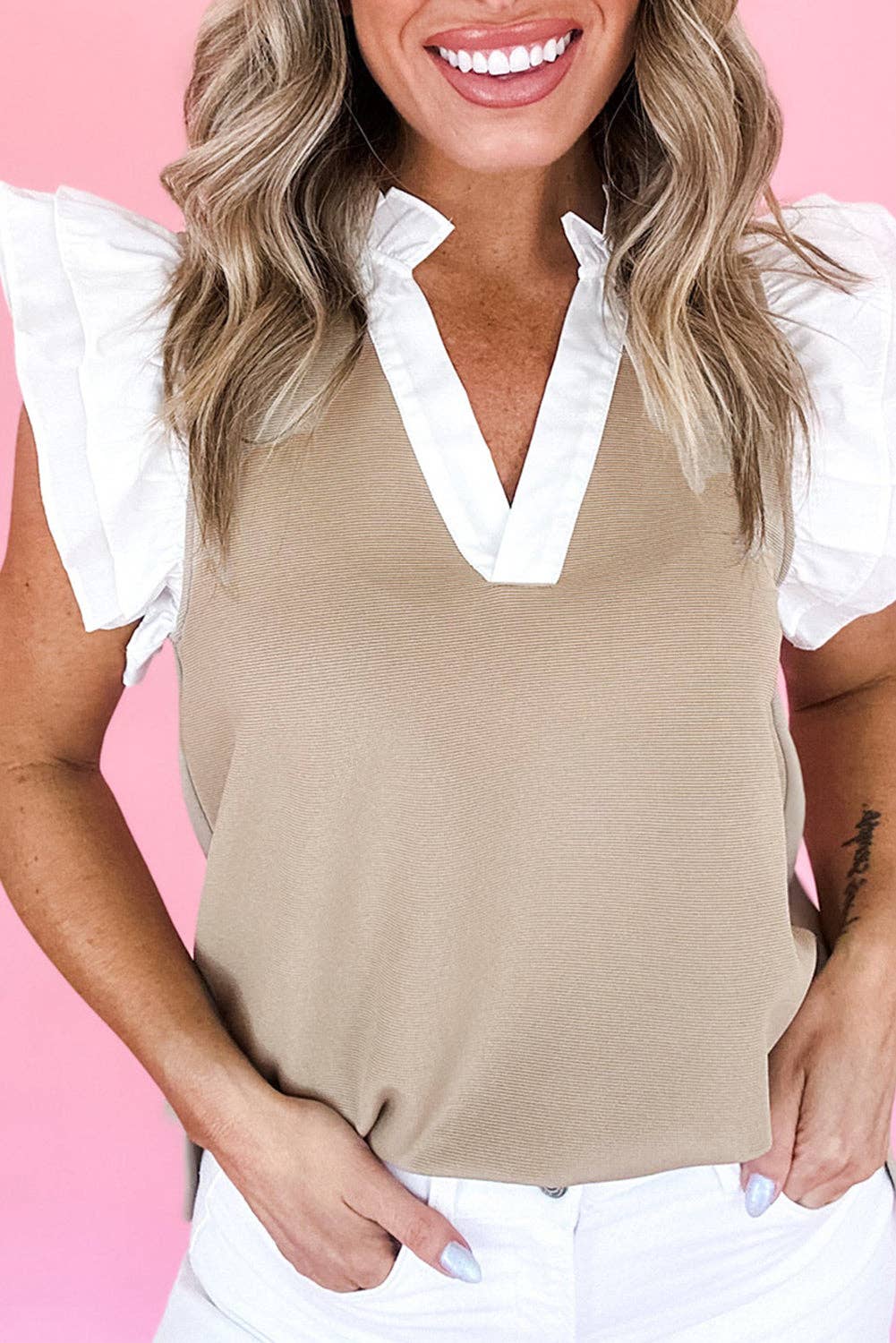"Boss Babe" Textured Knit Top
