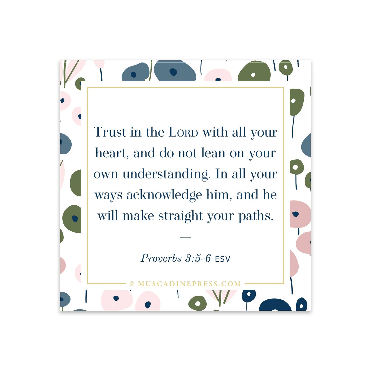 Scripture Mirror Cling, Trust in the Lord