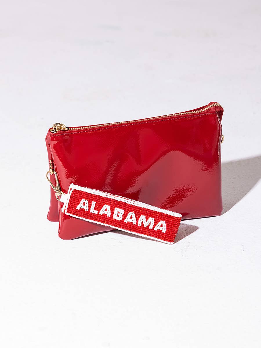 College Football Beaded Wristlet Strap