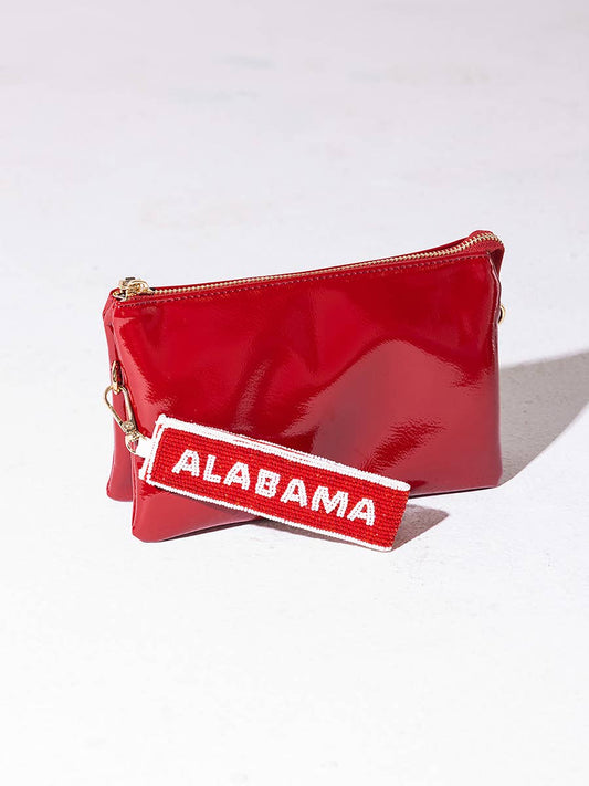 College Football Beaded Wristlet Strap