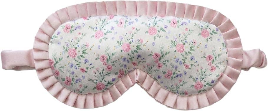 Luxury Adjustable Ruffle Satin Sleep Mask