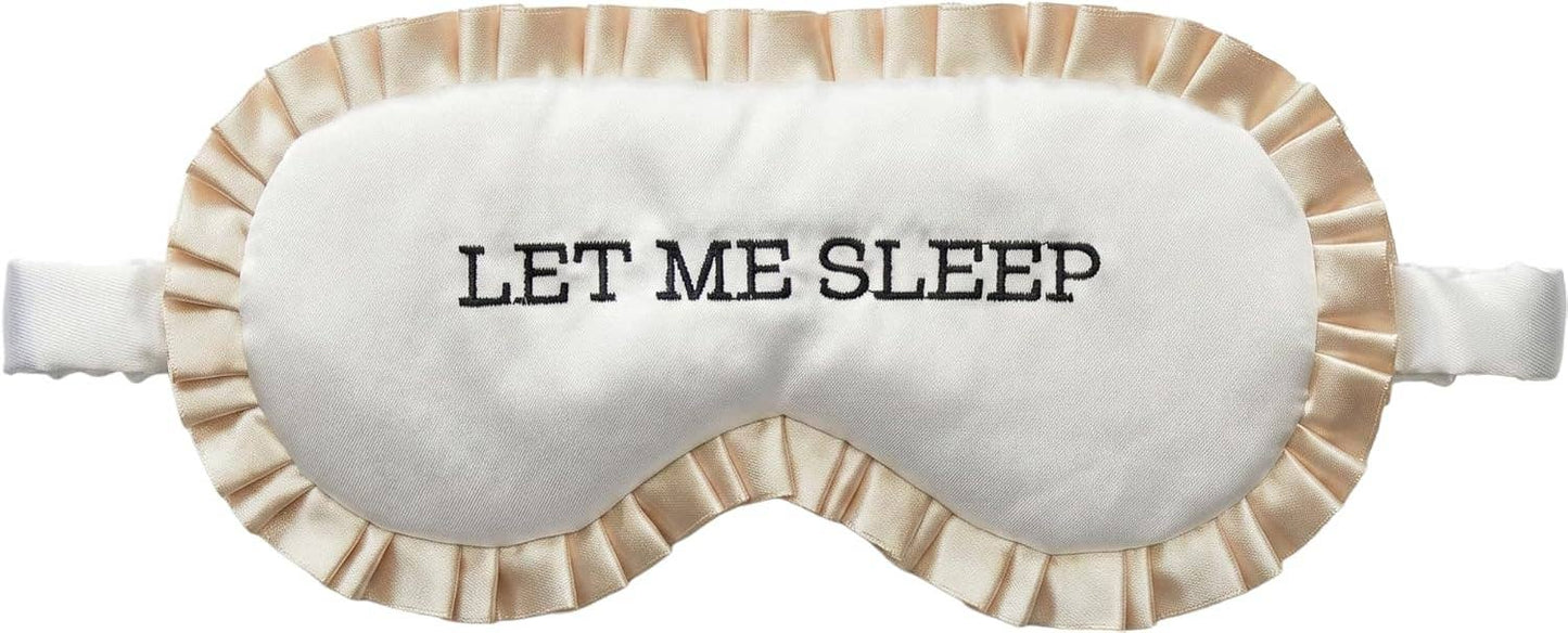 Luxury Adjustable Ruffle Satin Sleep Mask