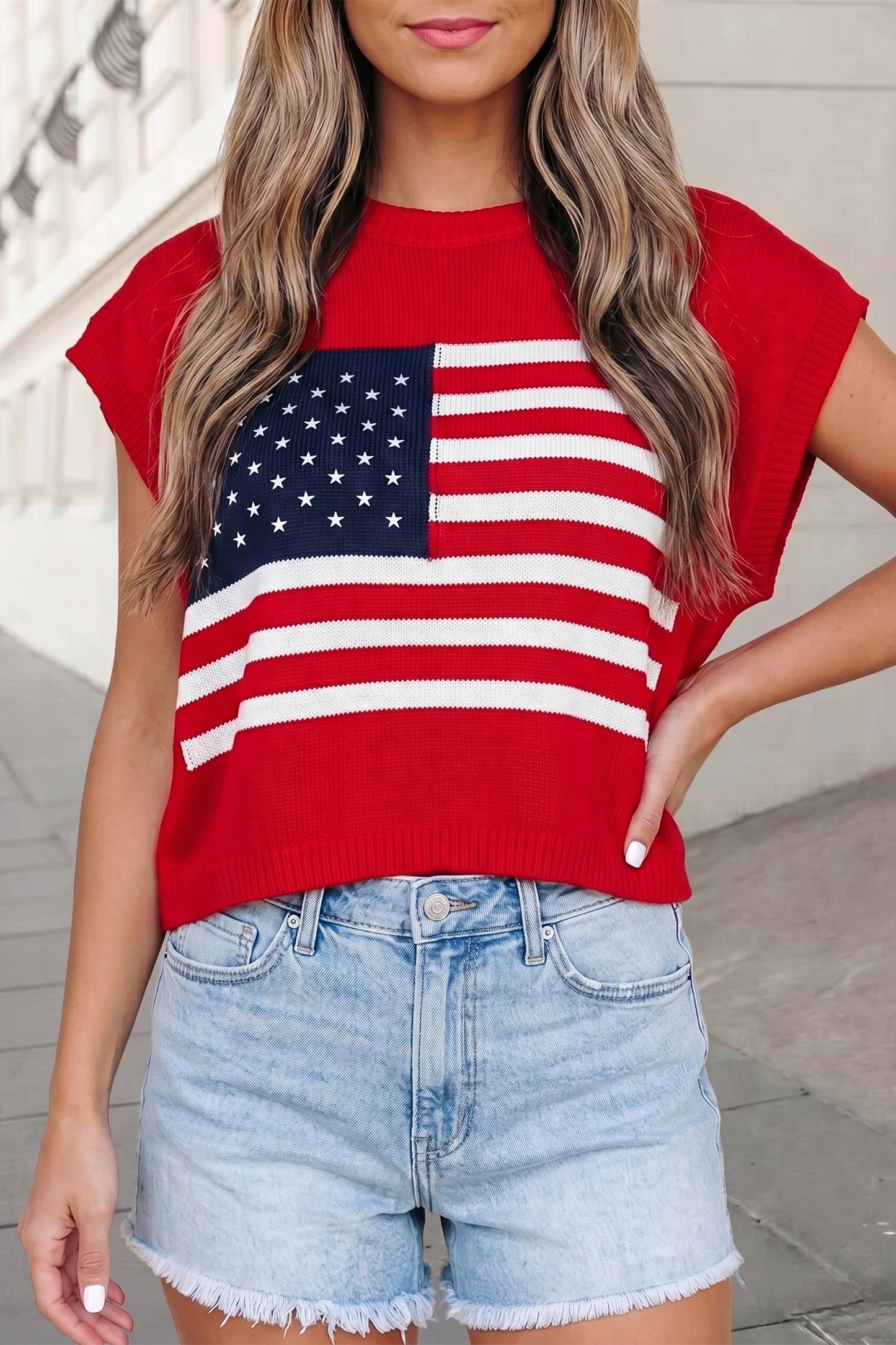 Stars & Stripes USA Flag Sweater