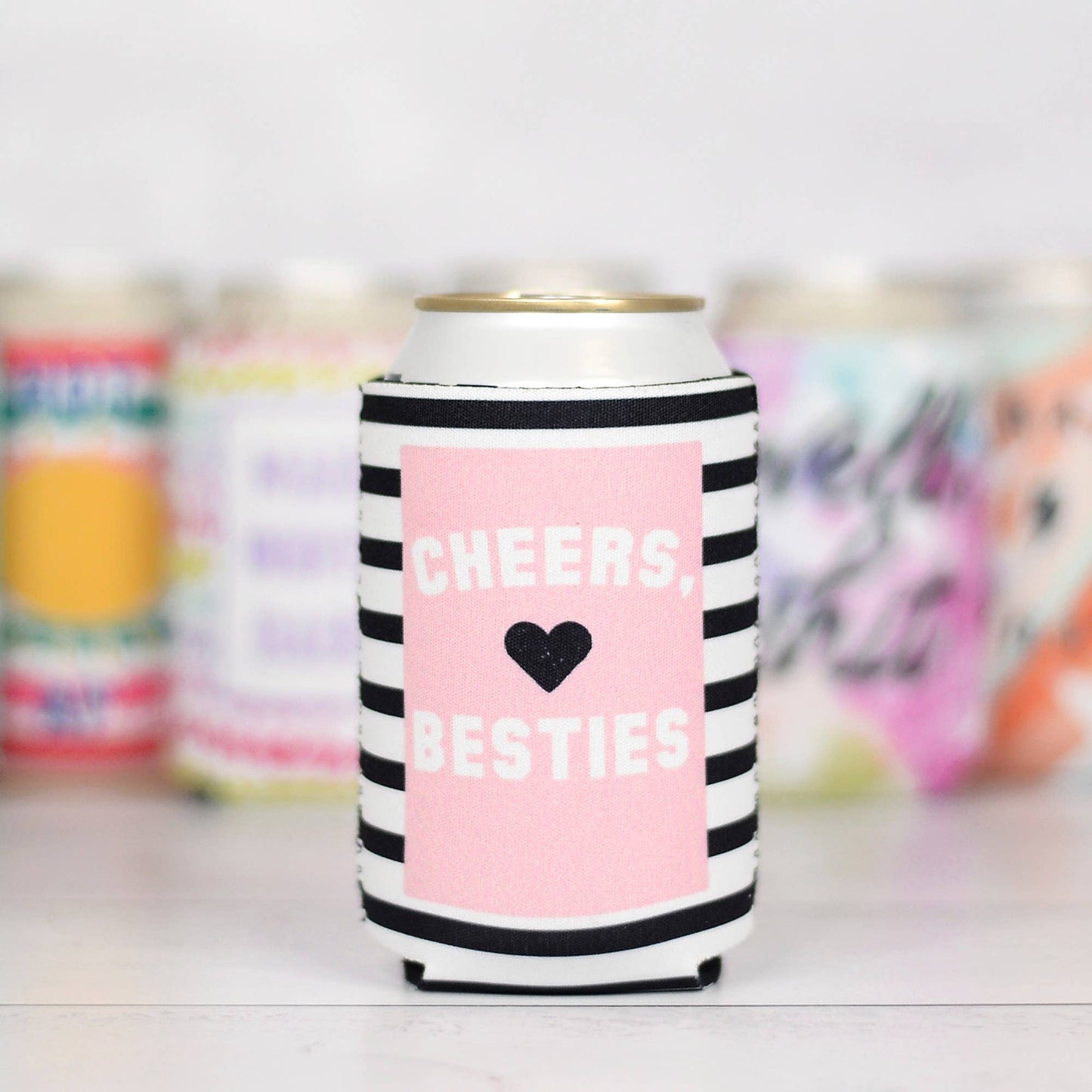 Cheers Besties Can Cooler