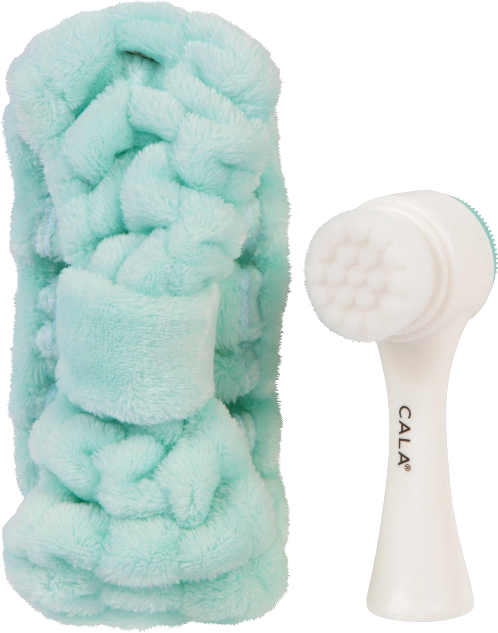 CALA "Goal to Glow" Dual Action Facial Brush & Headband Set
