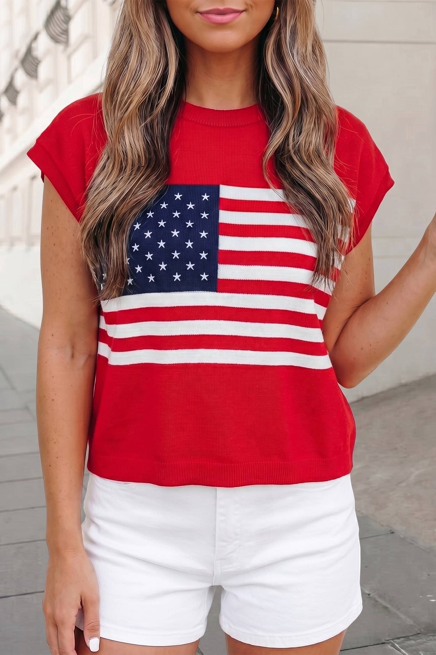 Stars & Stripes USA Flag Sweater