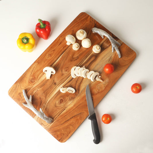 Antler Wood Rectangular Tray