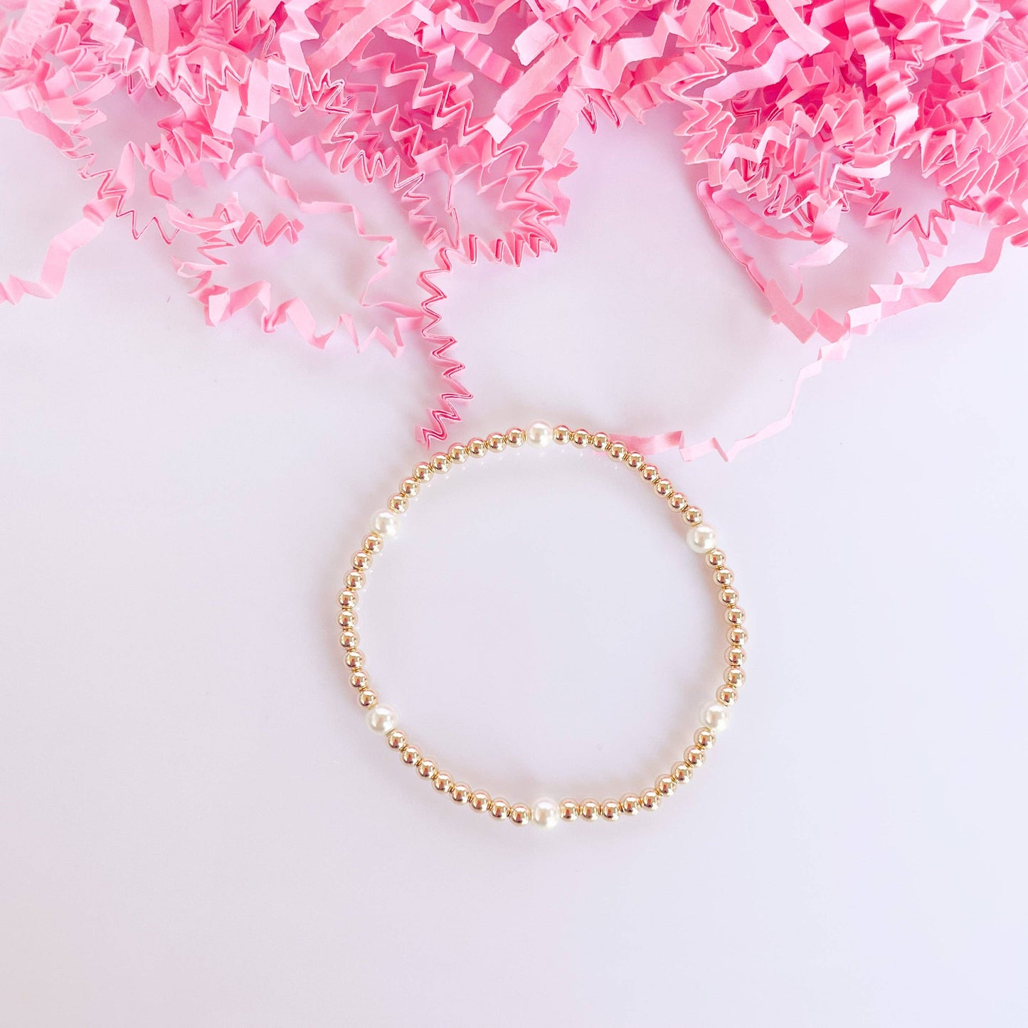 Madi Beaded Bracelet in Gold