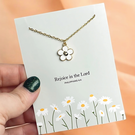 Rejoice in the Lord Charm Necklace | Christian Jewelry
