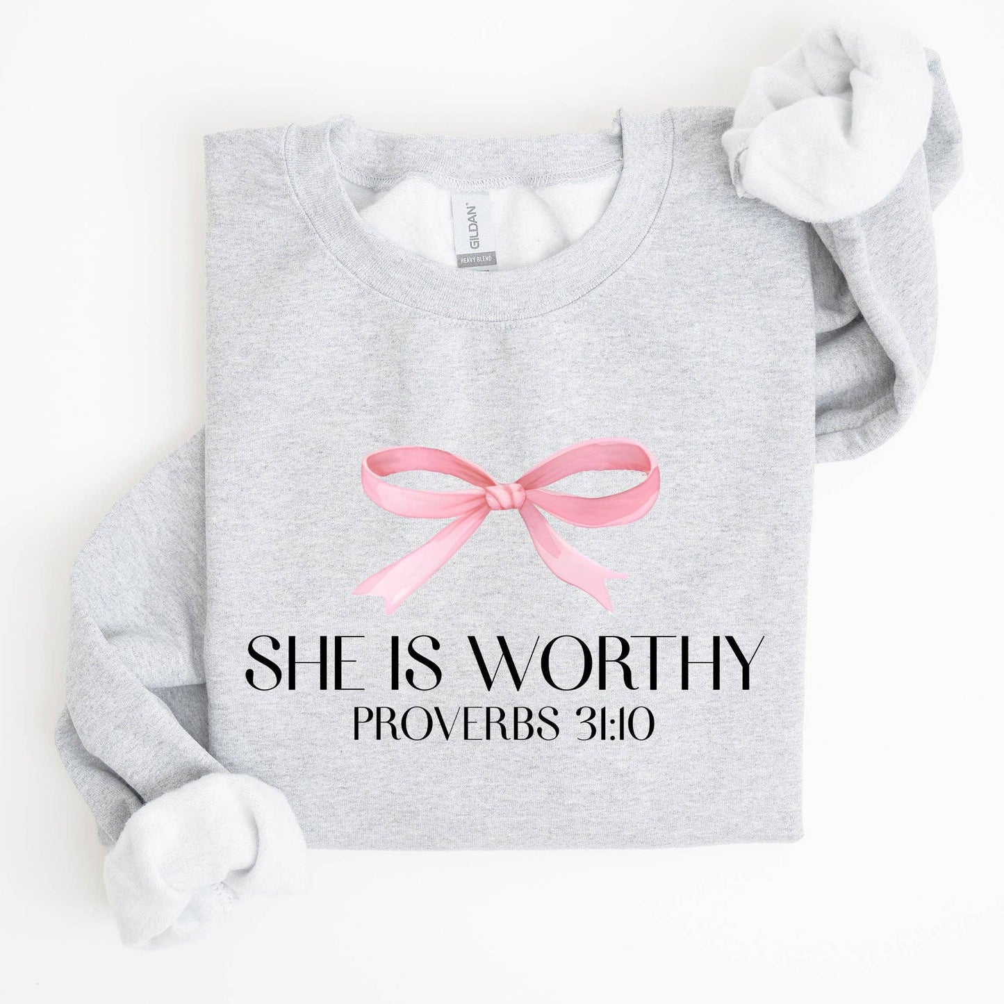 She Is Worthy Sweatshirt