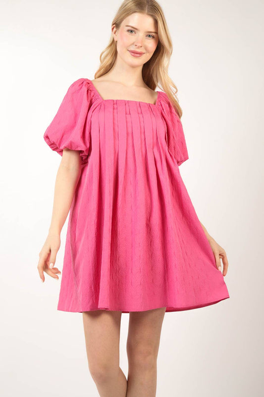 "Ella Grace" Puff Sleeve Dress